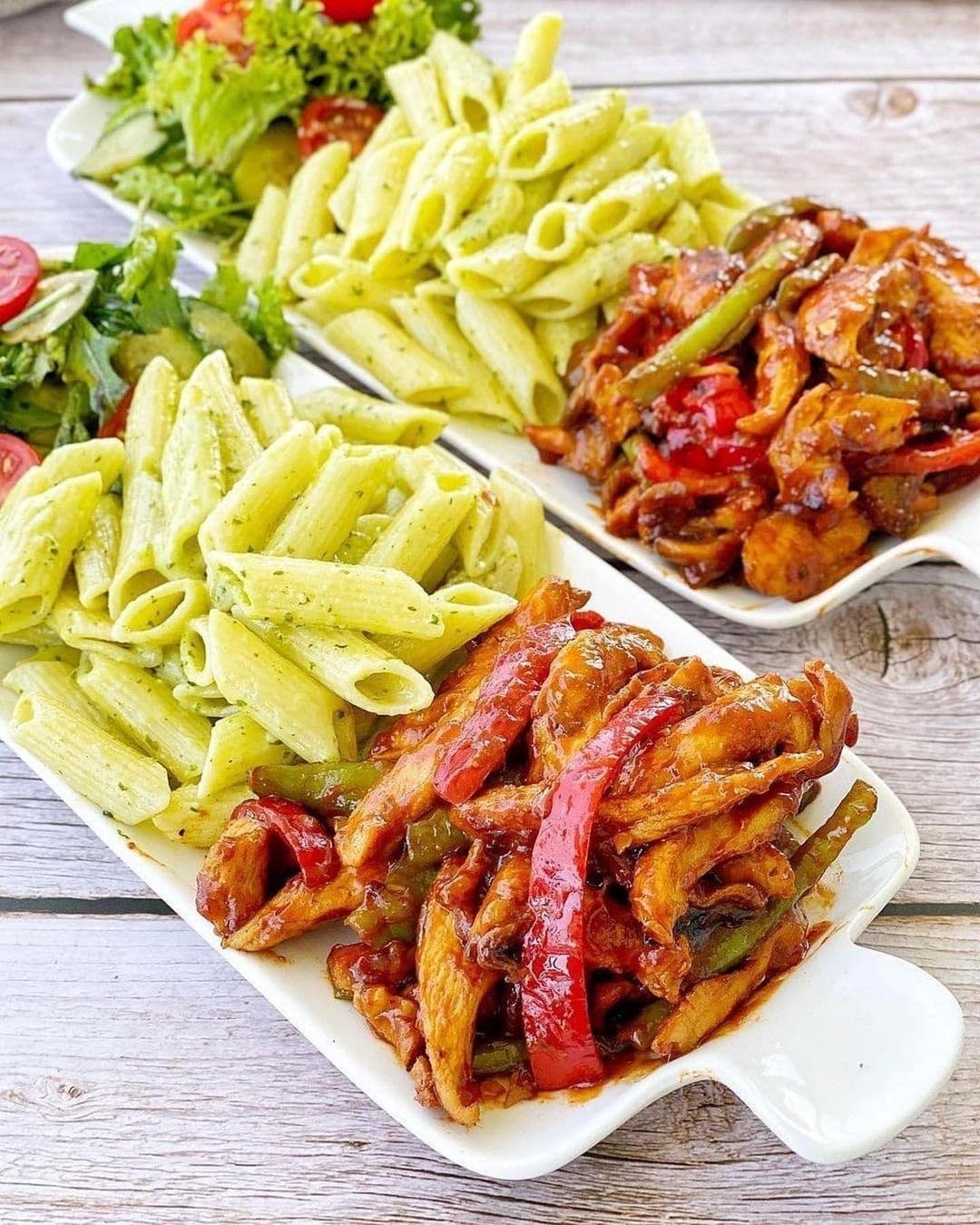 Tavuk sanatı barbekü soslu tavuk