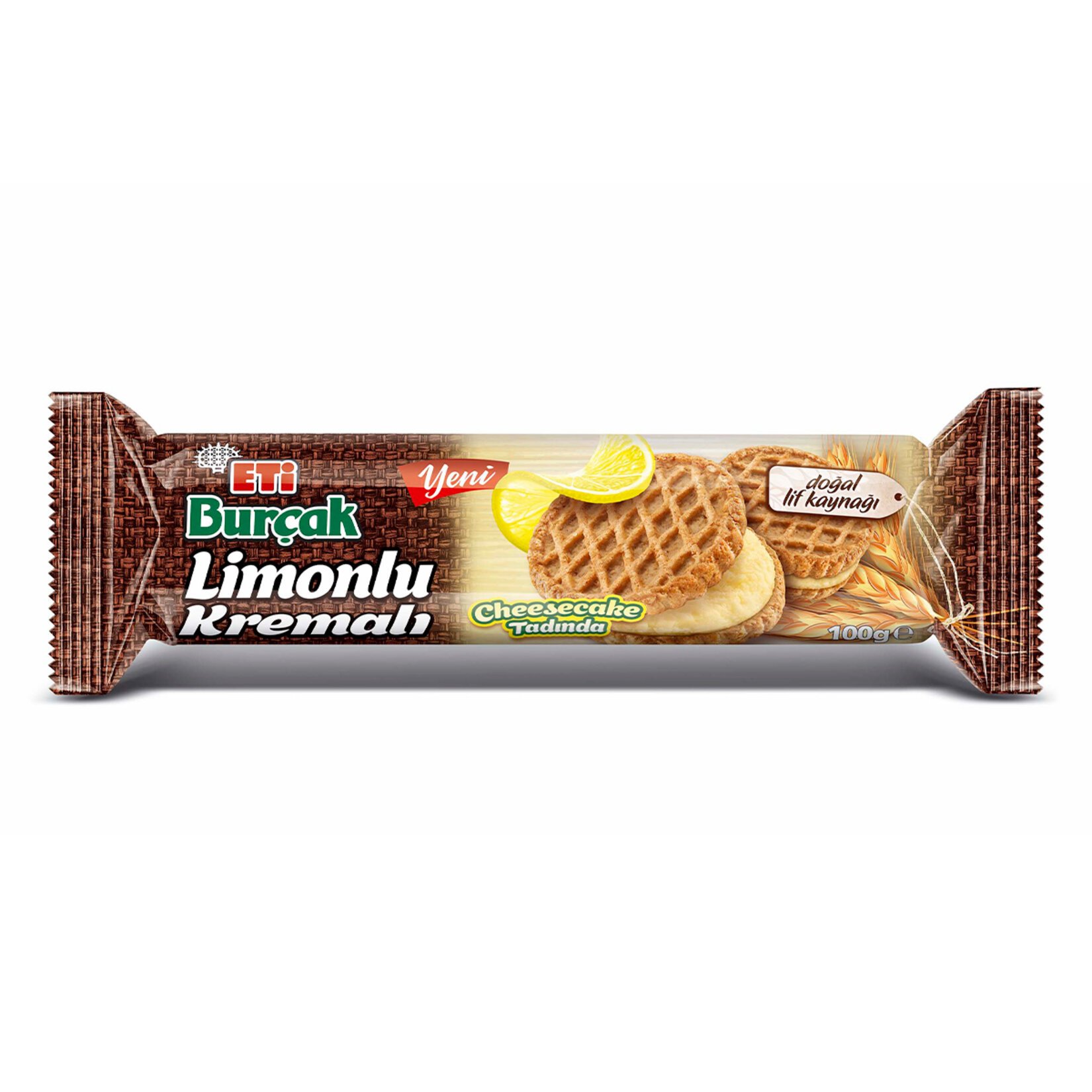 Eti Burçak Limonlu Kremalı Yulaflı Bisküvi 100gr