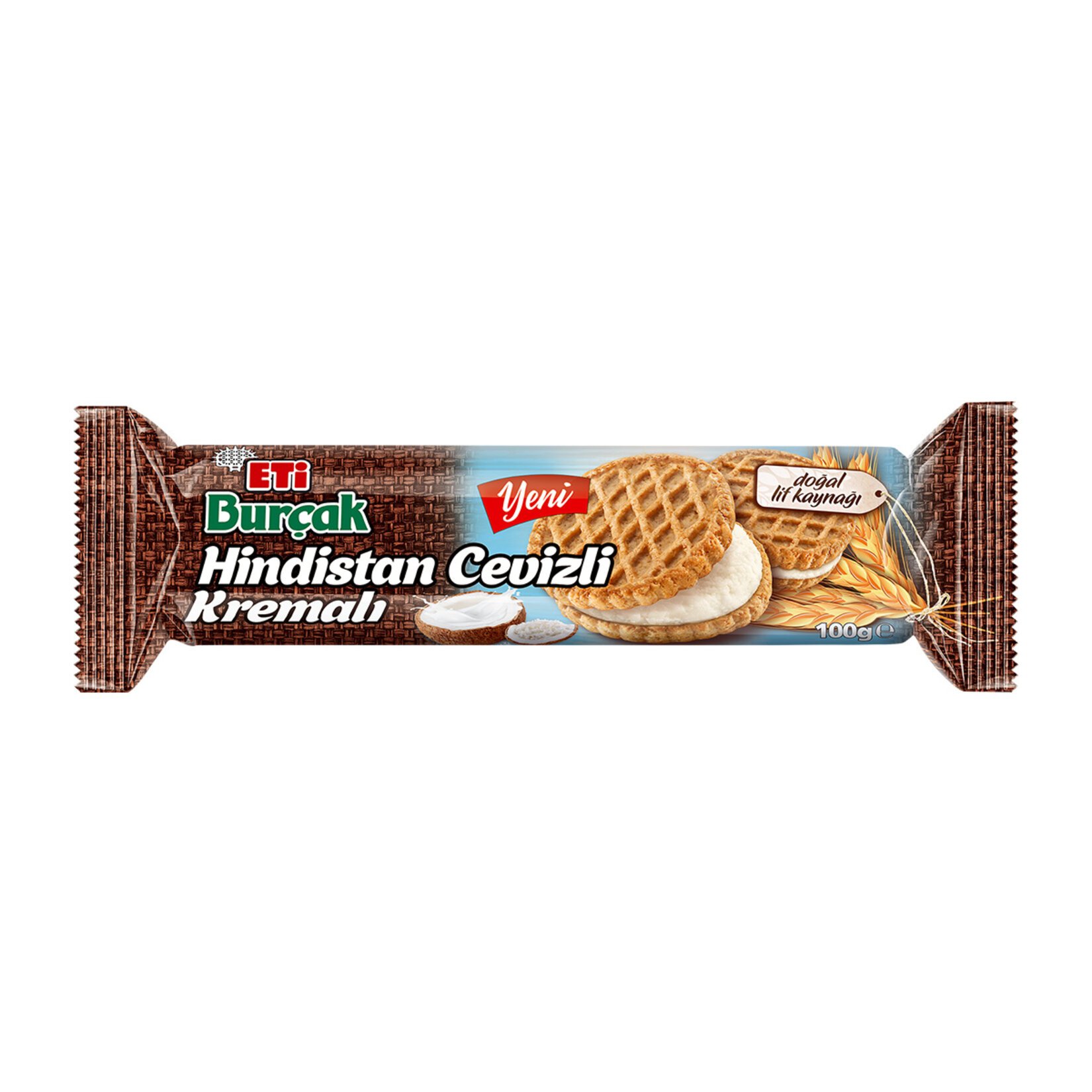 Eti Burçak Hindistan Cevizli Kremalı Bisküvi 100gr