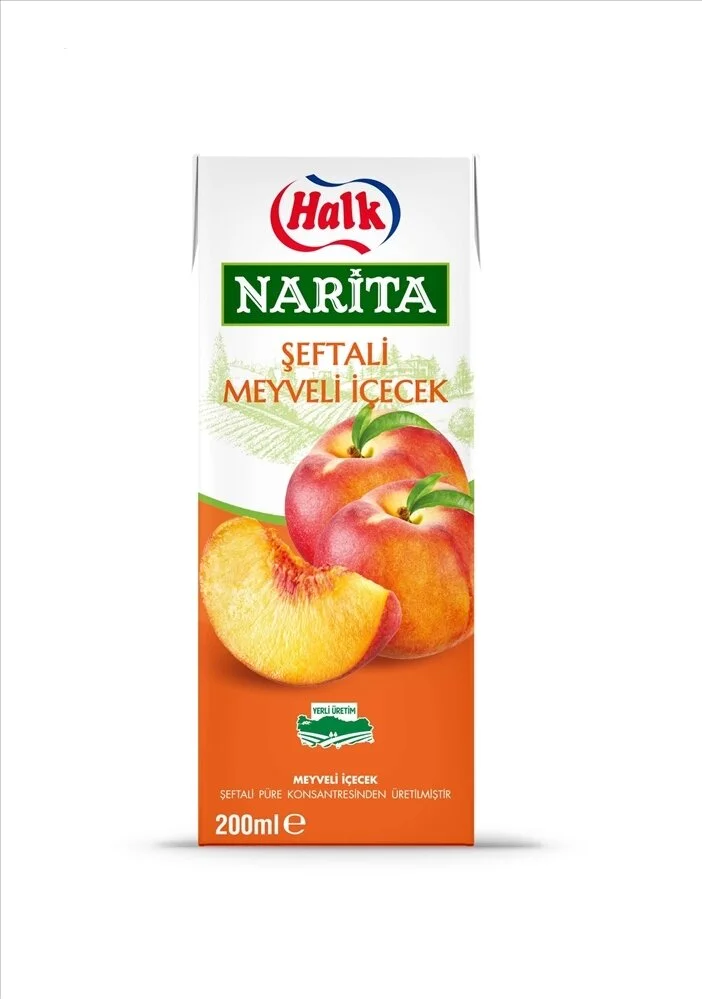 Halk Narita Şeftali Meyveli İçecek 200ml