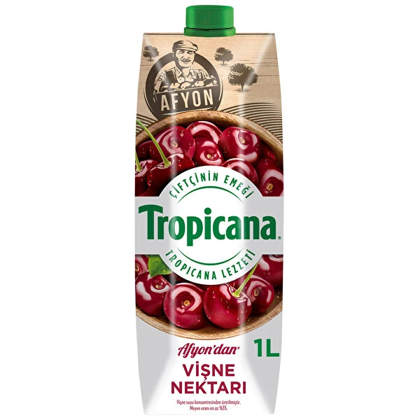 Tropicana Afyon Vişne Nektarı 1 Litre