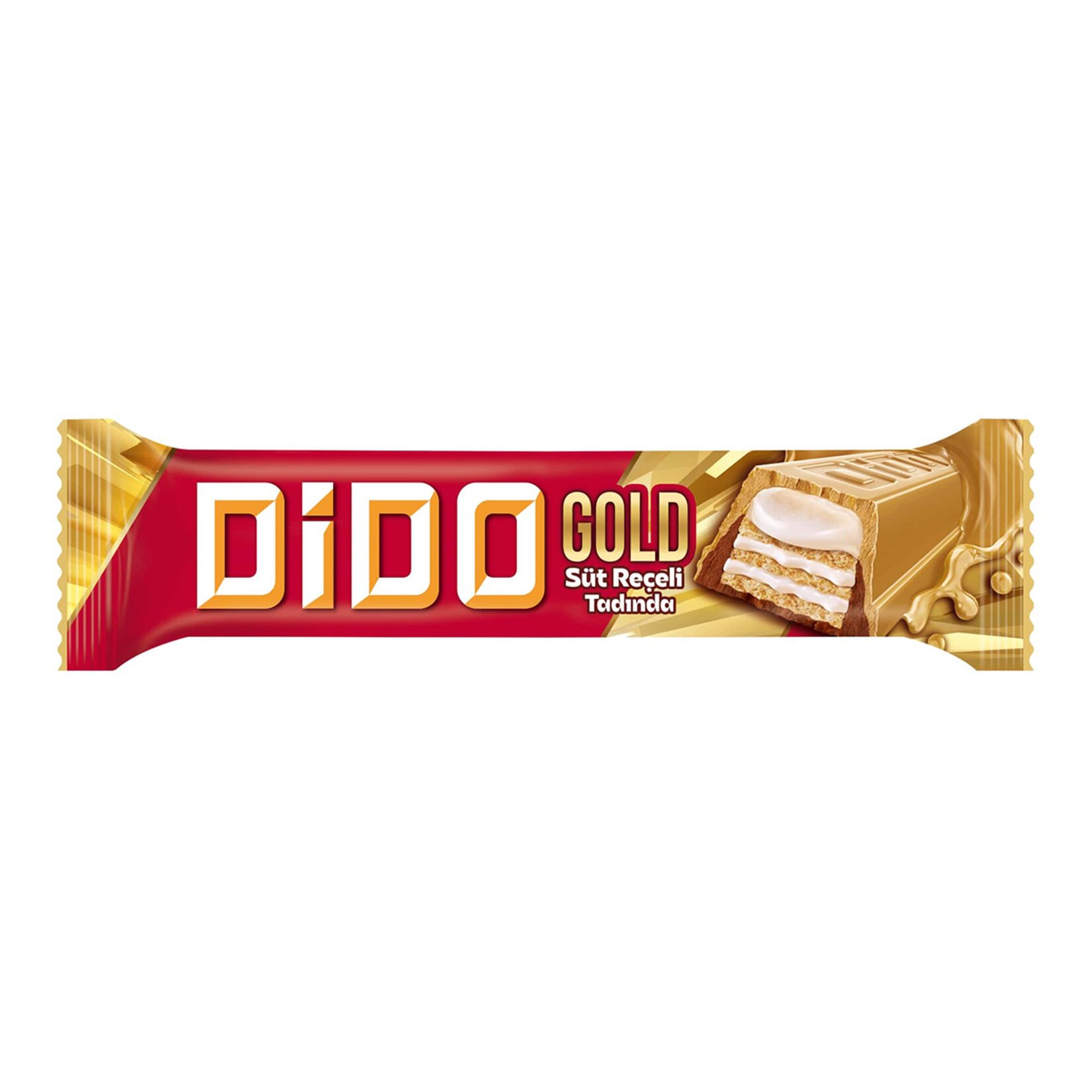 Ülker Dido Gold Süt Reçeli Tadında Çikolatalı Gofret 36gr