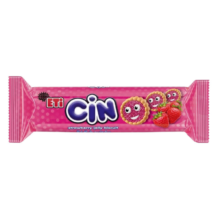 Eti Cin Lokmalık Çilekli Bisküvi 114gr