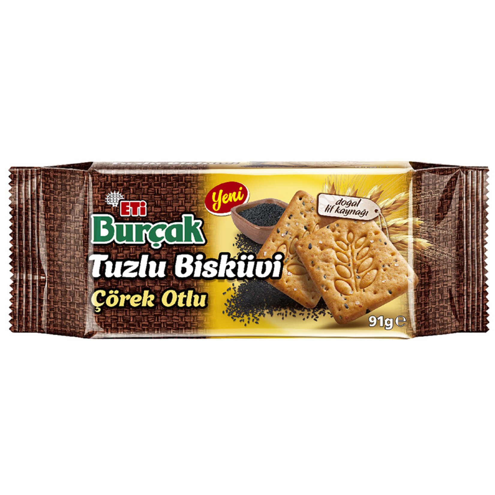Eti Burçak Çörek Otlu Tuzlu Bisküvi 91gr