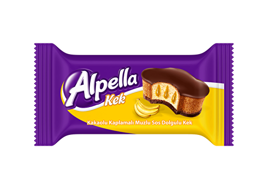 Alpella Kakao Kaplı Muz Soslu Kek 40 G