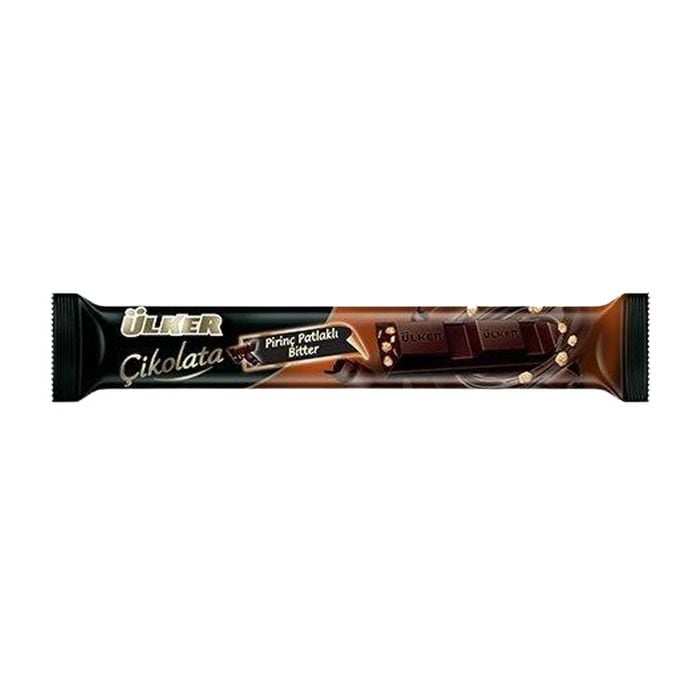 Ülker Baton Pirinç Patlaklı Bitter Çikolata 14gr