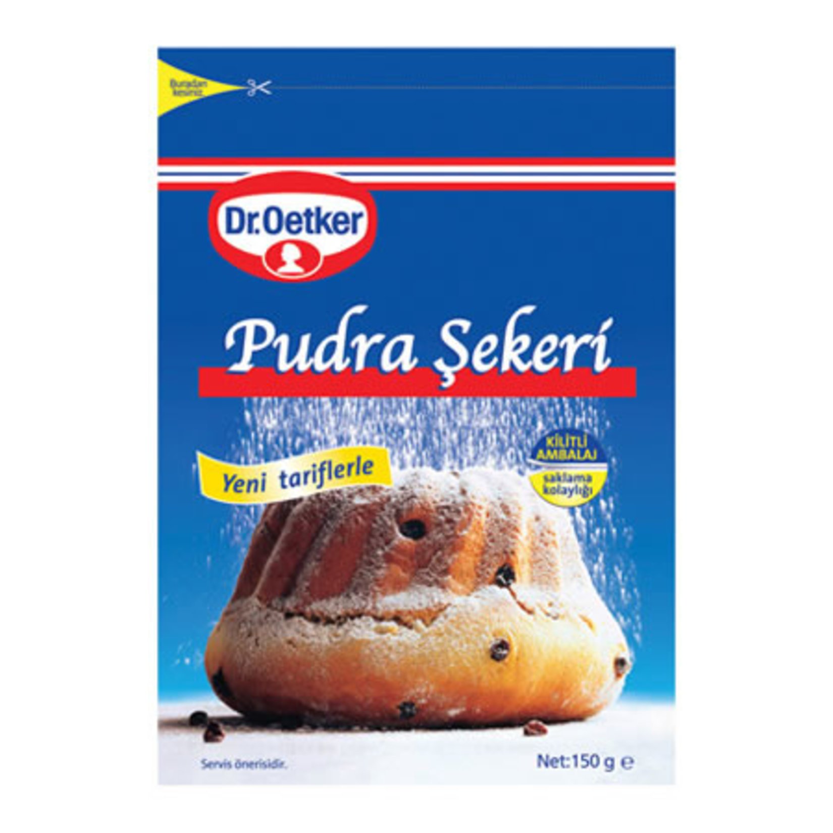 Dr.Oetker Pudra Şekeri Kilitli Ambalaj 150gr