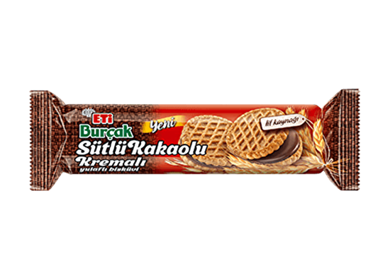 Eti Burçak Sütlü Kakao Kremalı Bisküvi 100 G