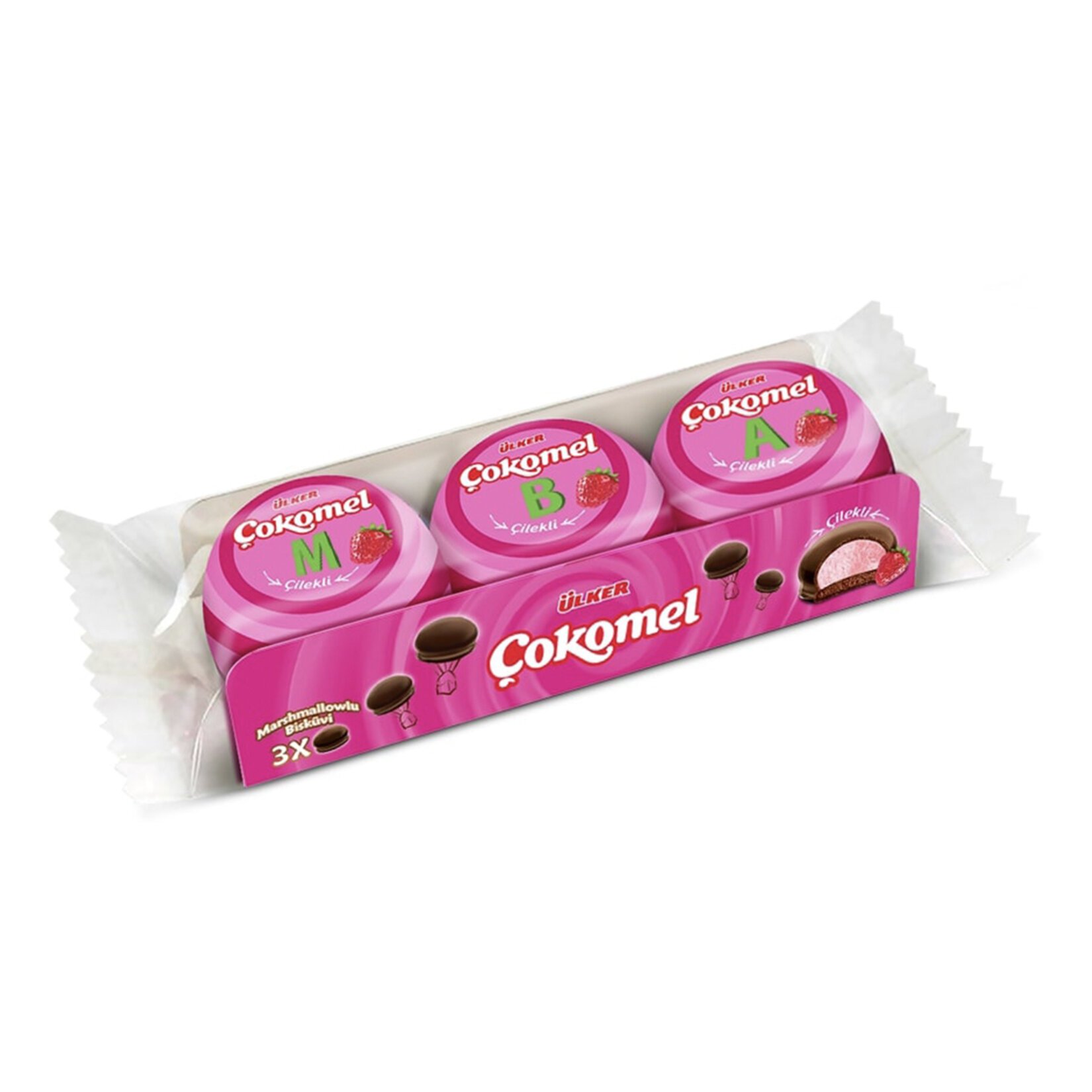 Ülker Çokomel Marshmallow Çilekli 36gr