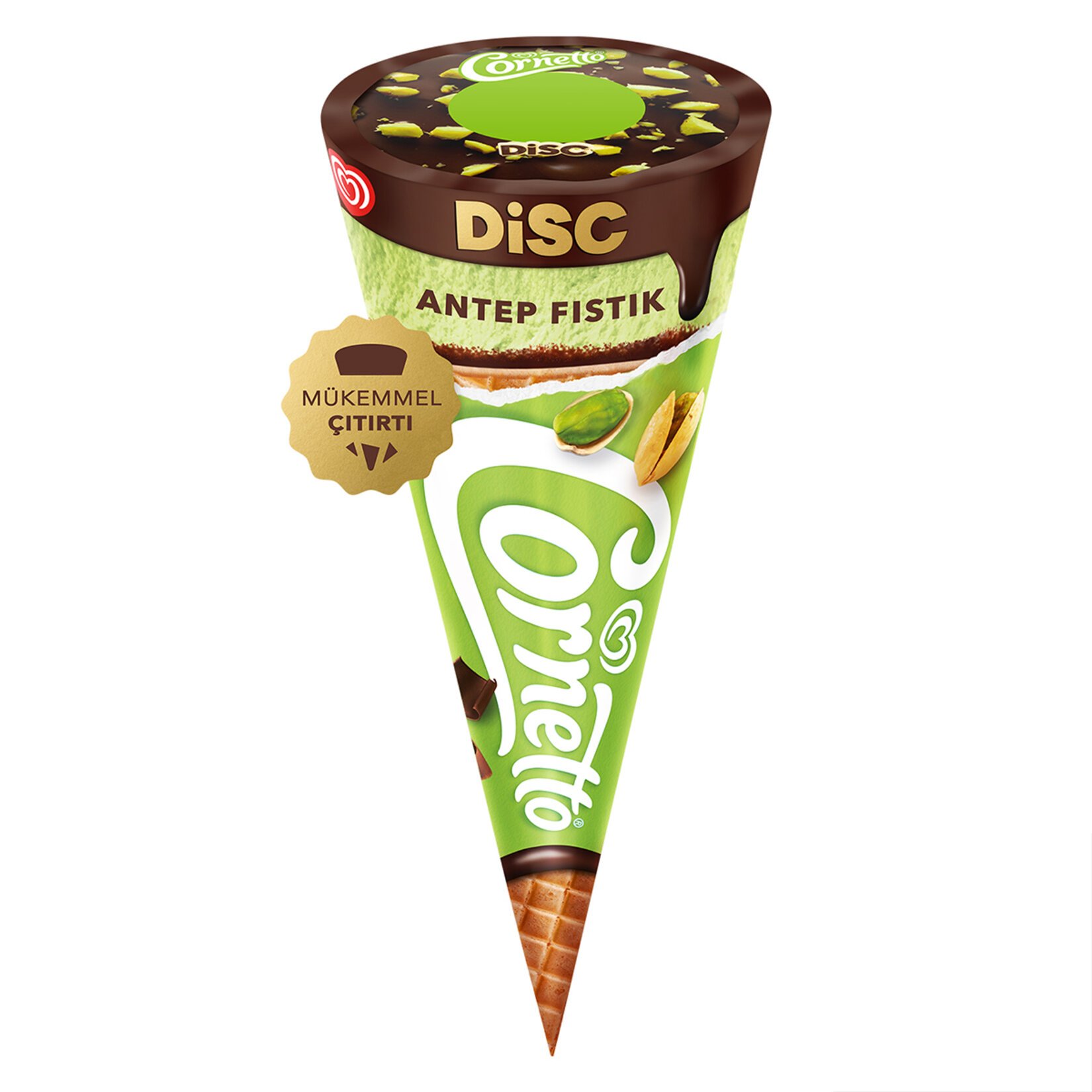 Cornetto Disc Antep Fıstıklı - Çikolatalı 130 ml