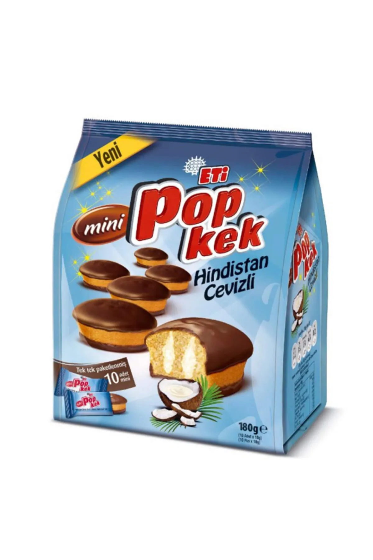 Eti Popkek Mini Hindistan Cevizli 10'lu