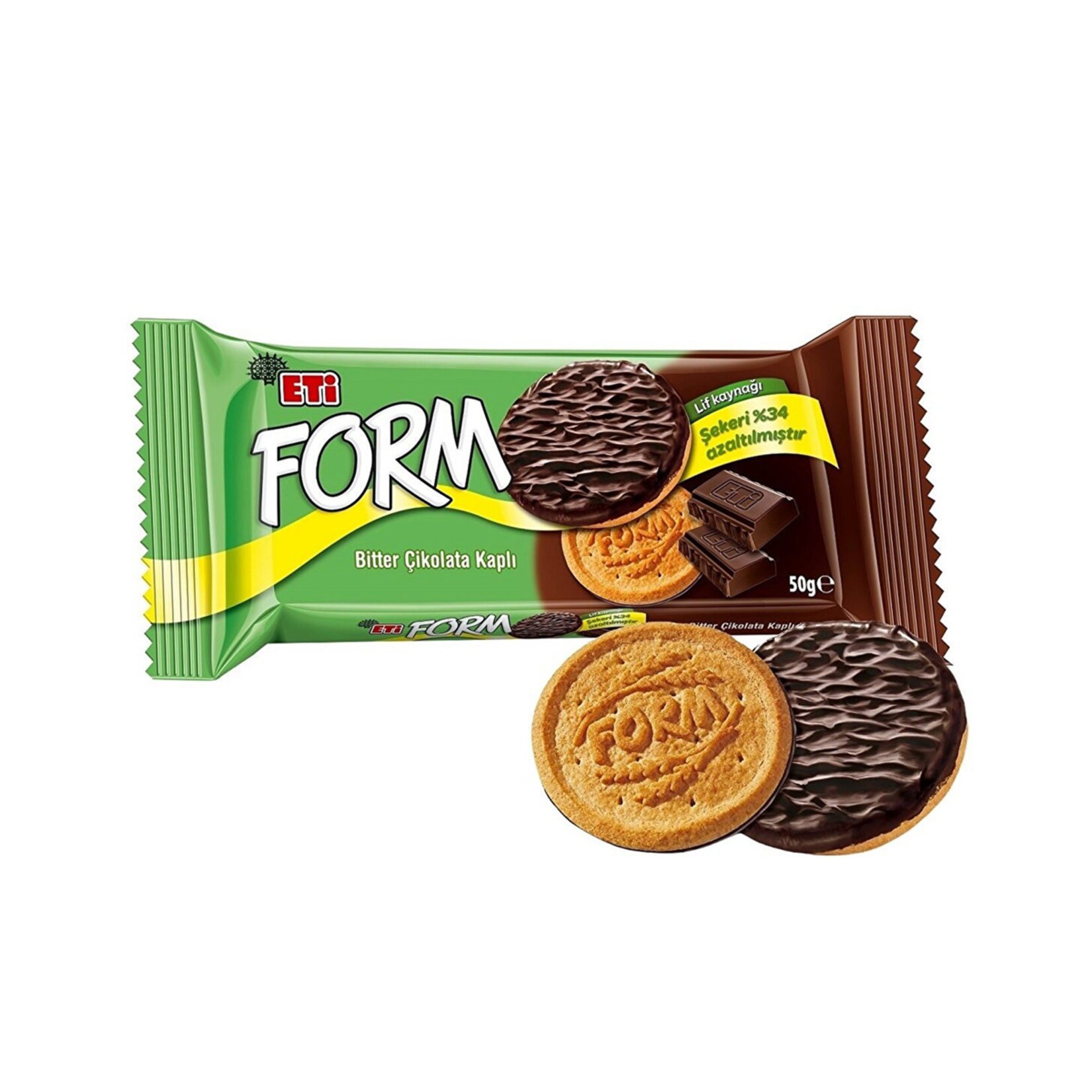 Eti Form Bitter Çikolata Kaplı 50gr