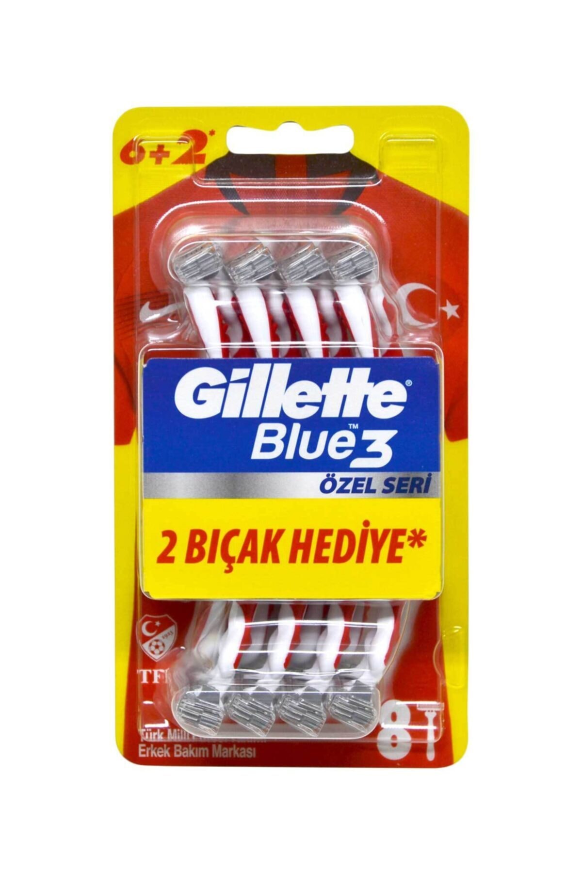 Gillette Blue3 Pride Tıraş Bıçağı 6+2'li Özel Seri