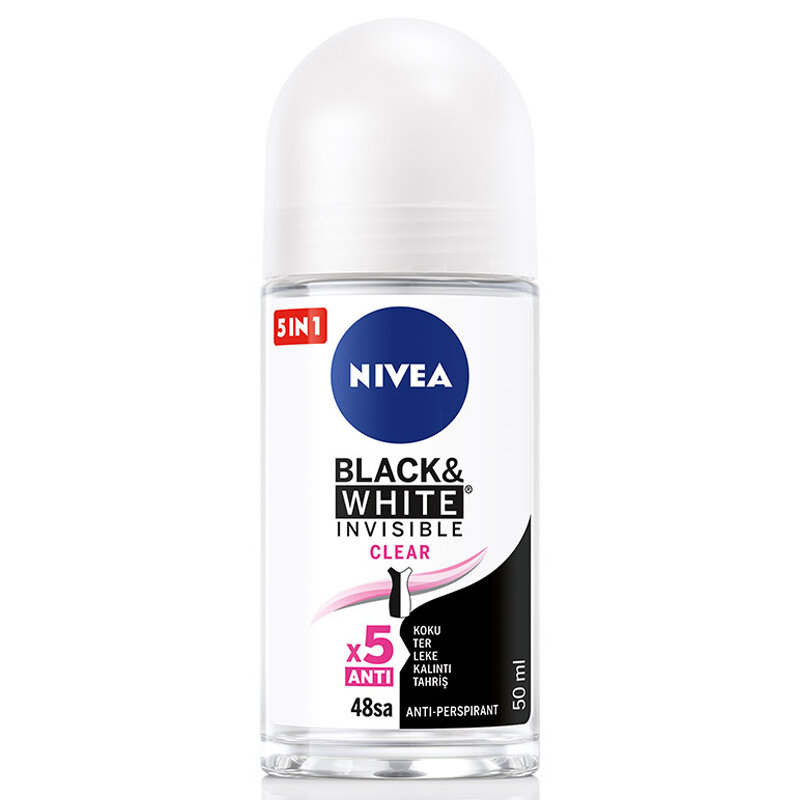 Nivea Invisible Clear Black&White Kadın Roll-On 50 ml