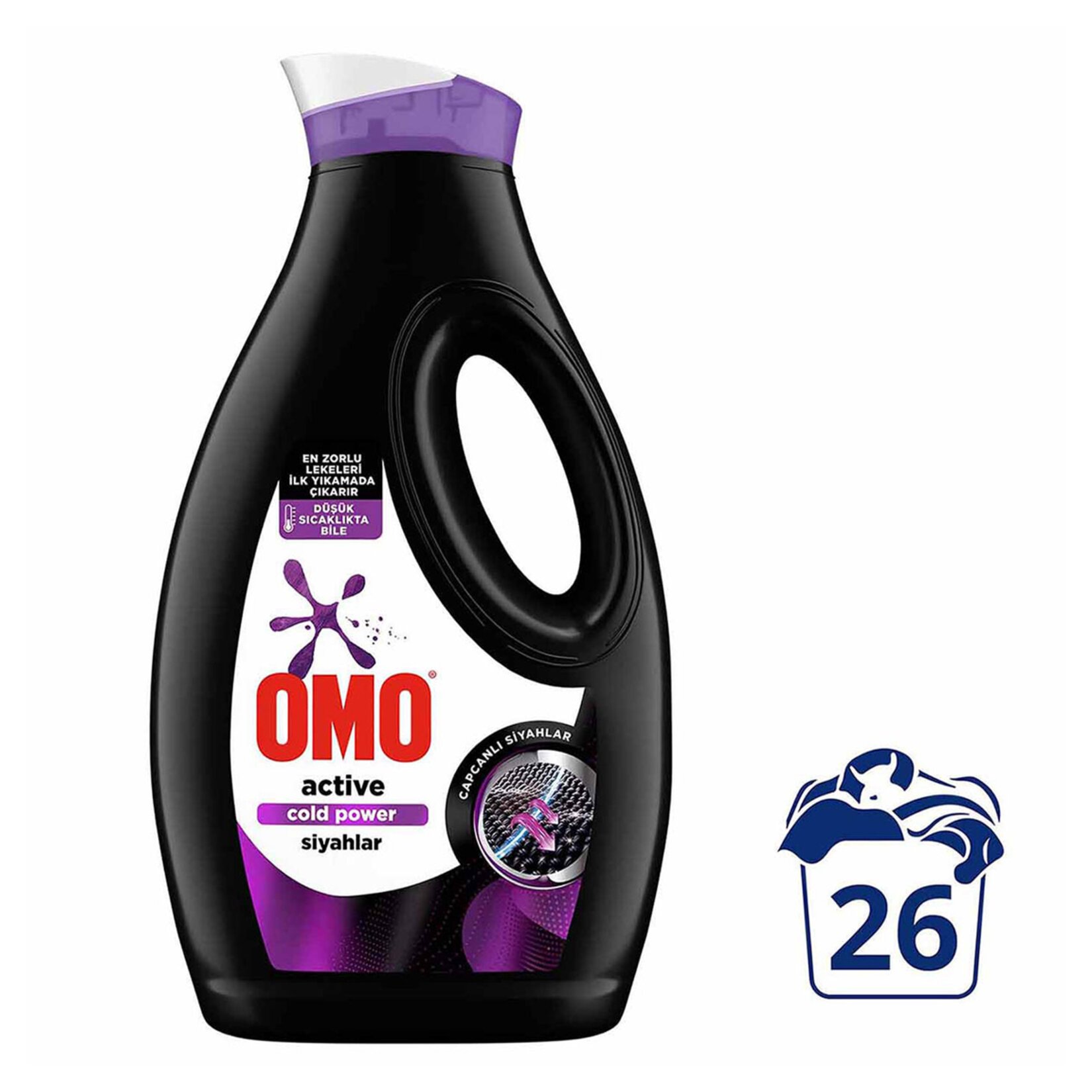Omo Sıvı Active Cold Power Siyahlar İçin Çamaşır Deterjanı 1690 Ml