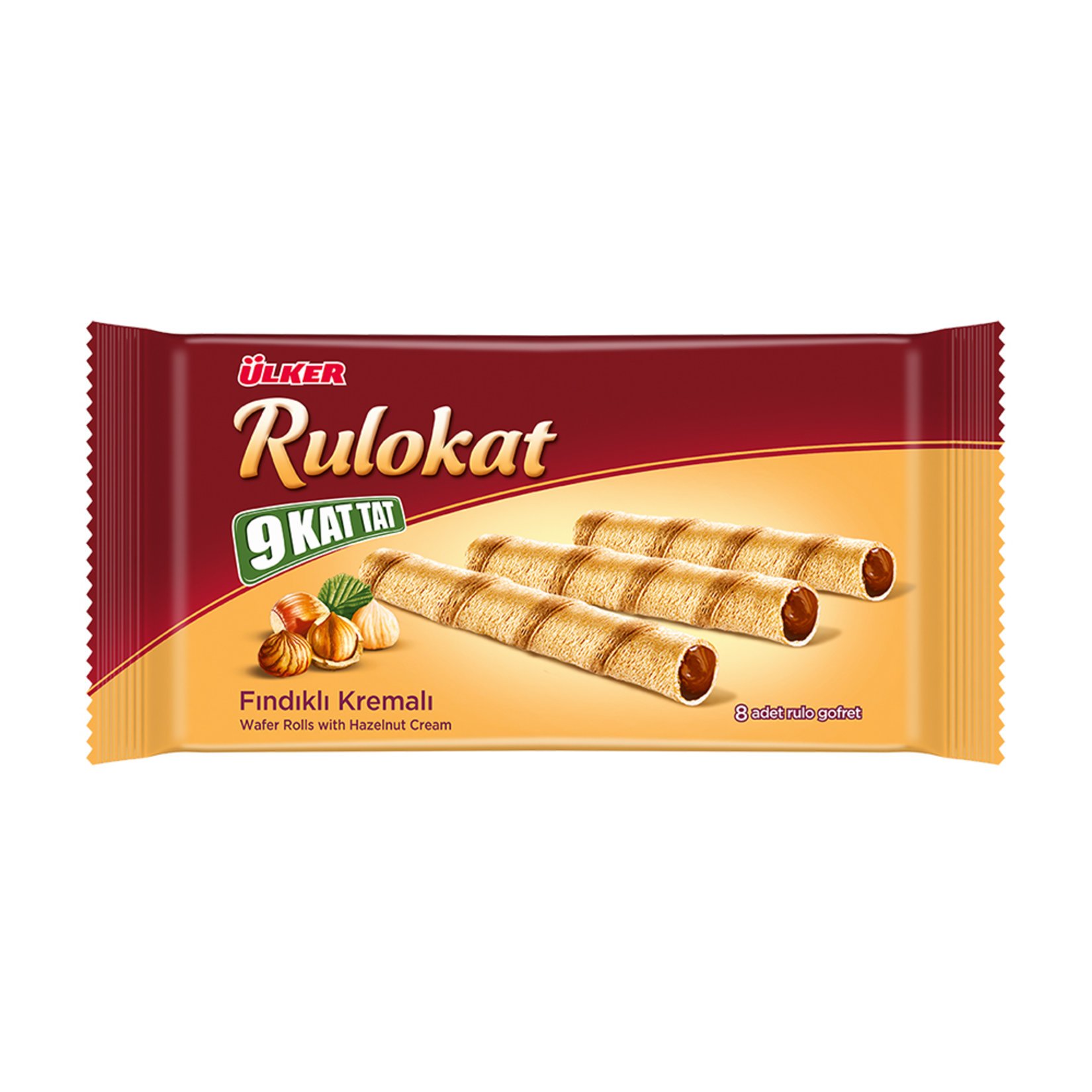 Ülker Rulokat 9 Kat Tat Fındıklı Rulo Gofret 42gr