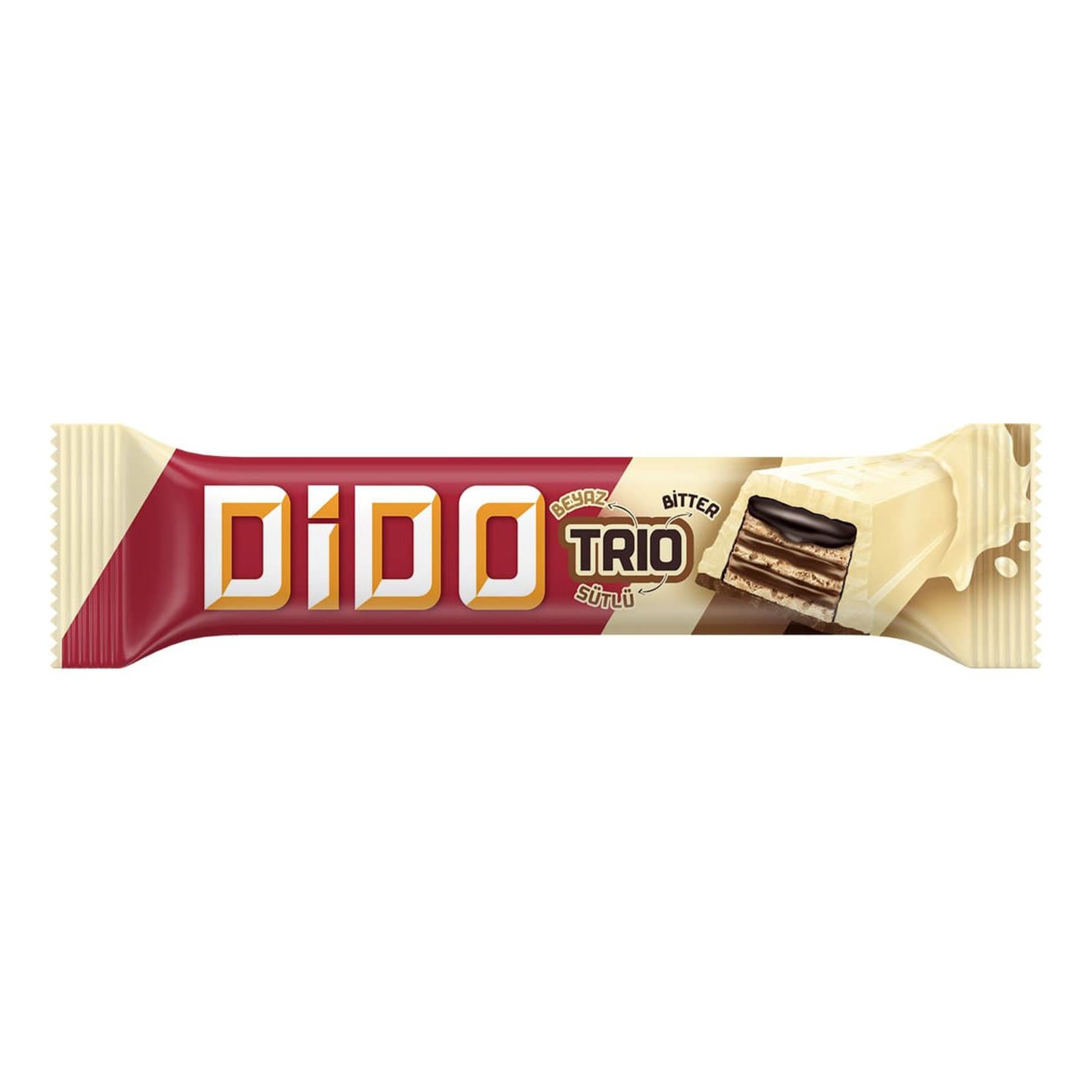 Dido Trio Beyaz-Sütlü-Bitter Çikolatalı Gofret