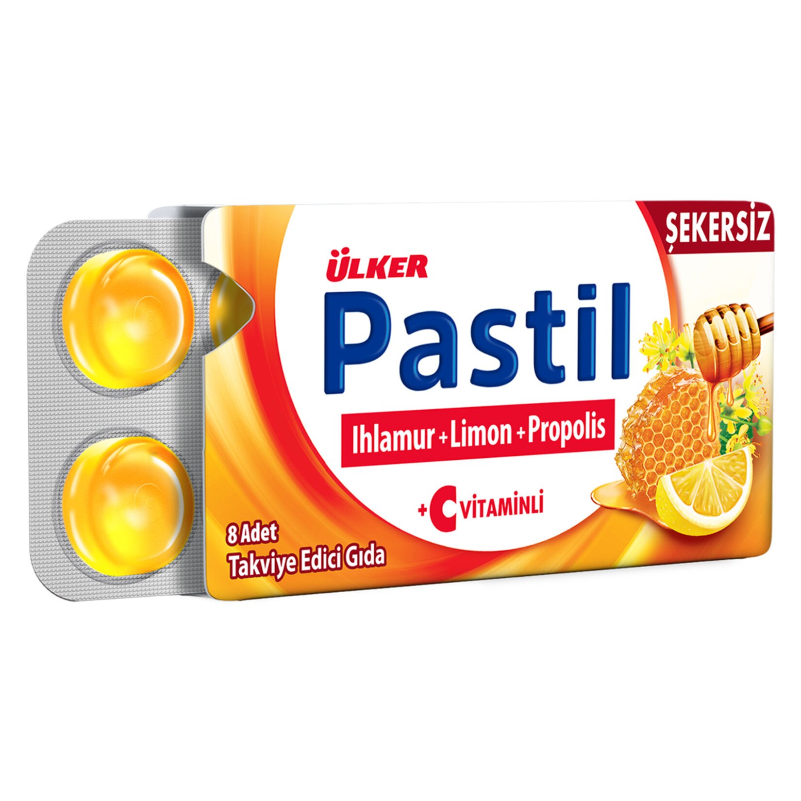 Ülker Pastil Ihlamur Limon Propolis 8 Adet 22.4gr