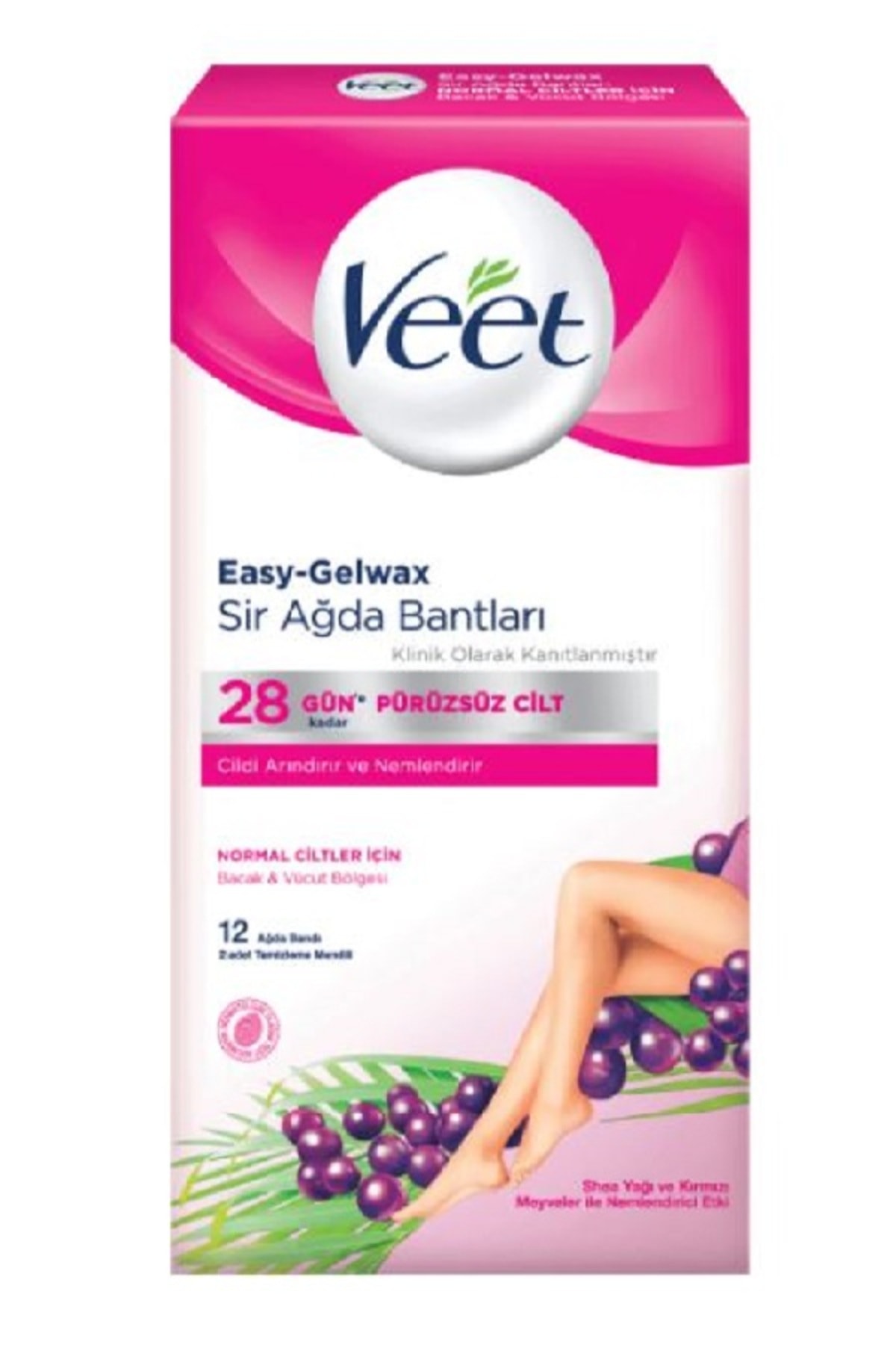 Veet Ağda Bandı 12'li (Normal Ciltler İçin)